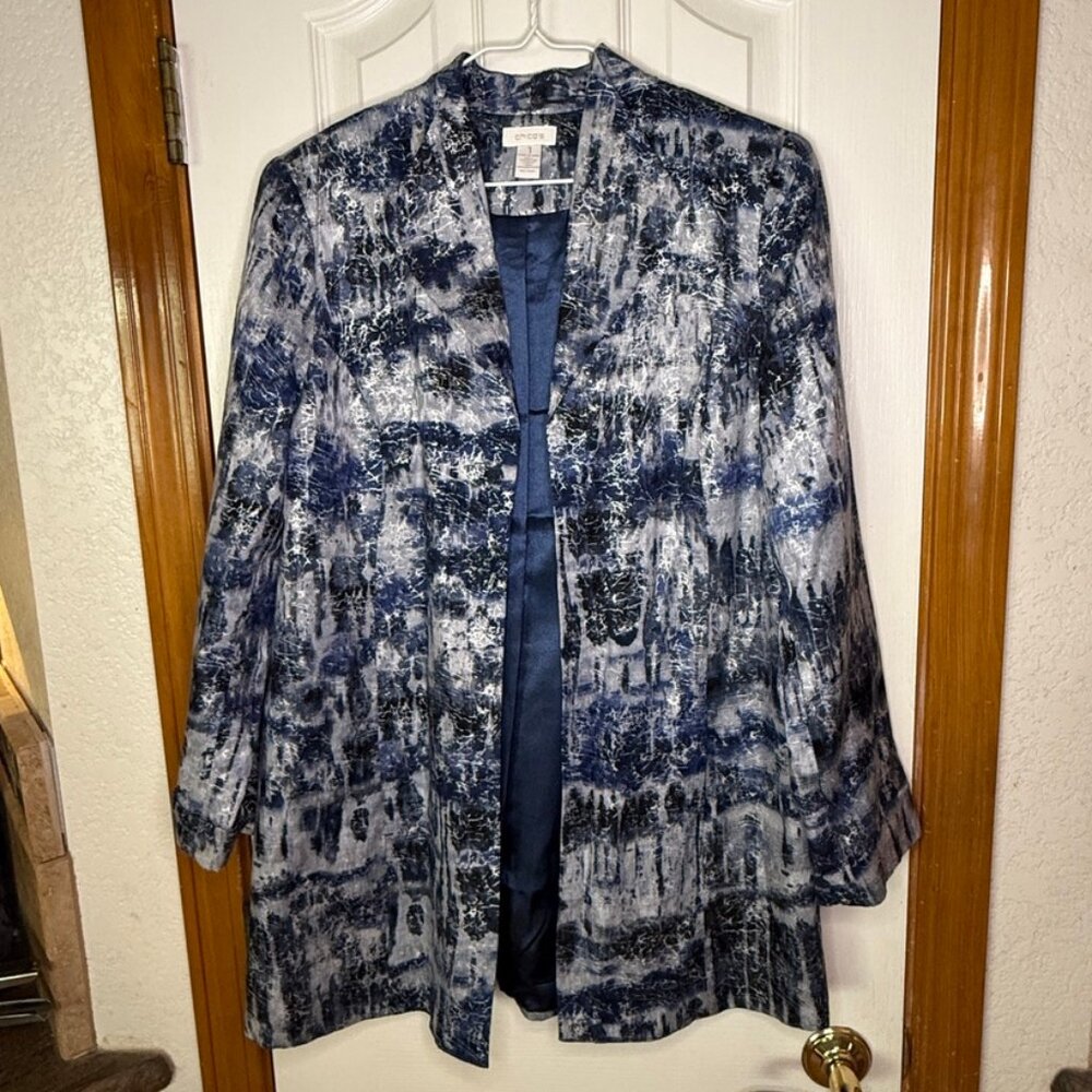Chico's Hip-Length Jacket, sz M (Chico's 1) - dress up your look!